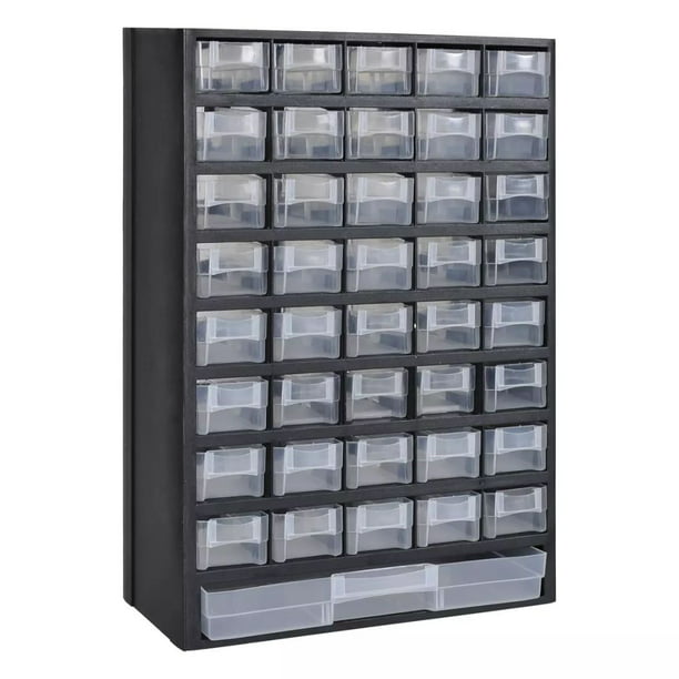 Portable Storage Cabinet Tool Box Chest Case Plastic Organiser Divider 4 Drawer